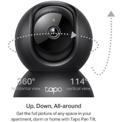 WIRELESS SECURITY COLOR CAMERA  TAPO C211 BLACK